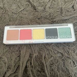 Natasha Denona Eyeshadow Palette - Peach, Pink, Yellow, Charcoal, Teal